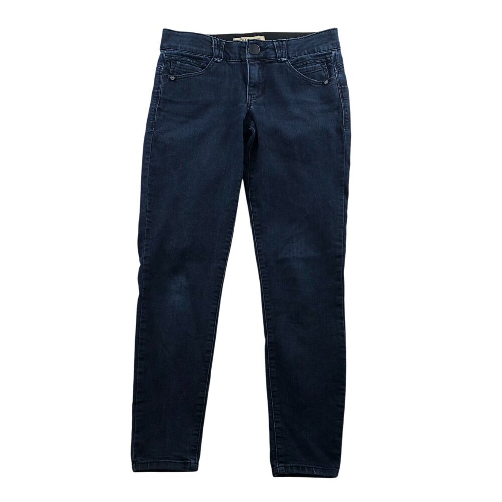 Democracy Womens Jeans Size 4 "Ab"solution Slimming Skinny Blue Denim Dark Wash